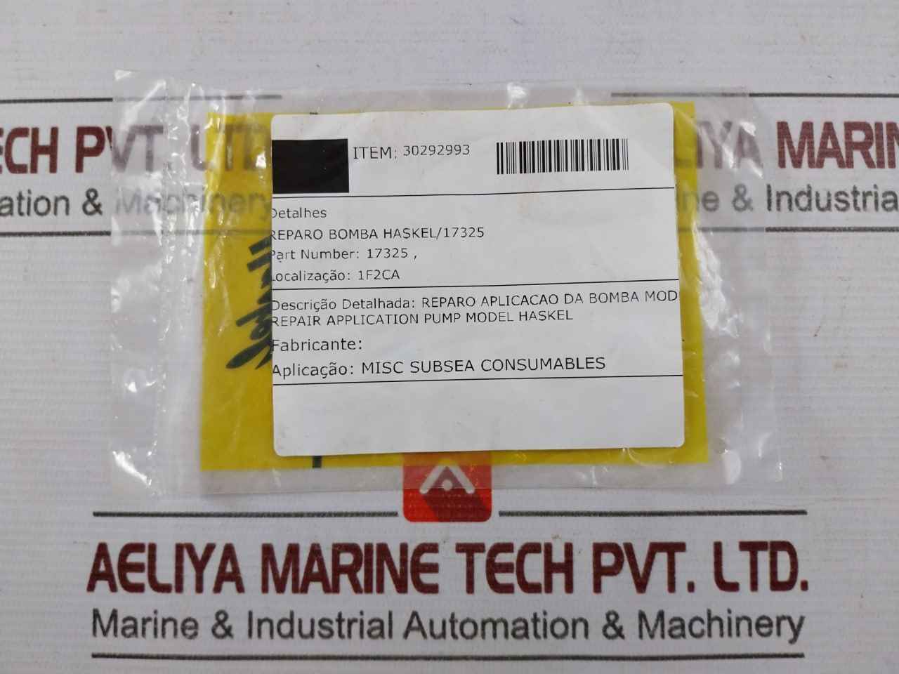 Haskel 17325 Check Valve Seal Kit 40037309