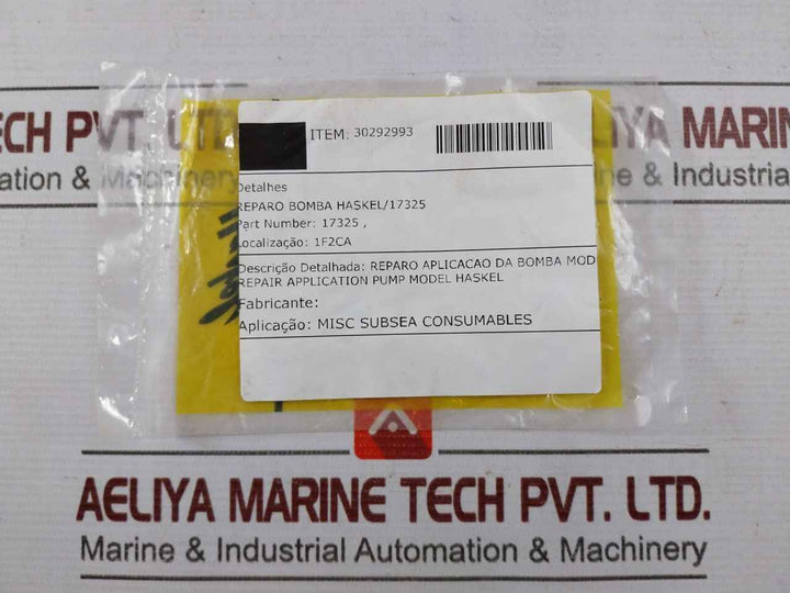 Haskel 17325 Check Valve Seal Kit 40037309