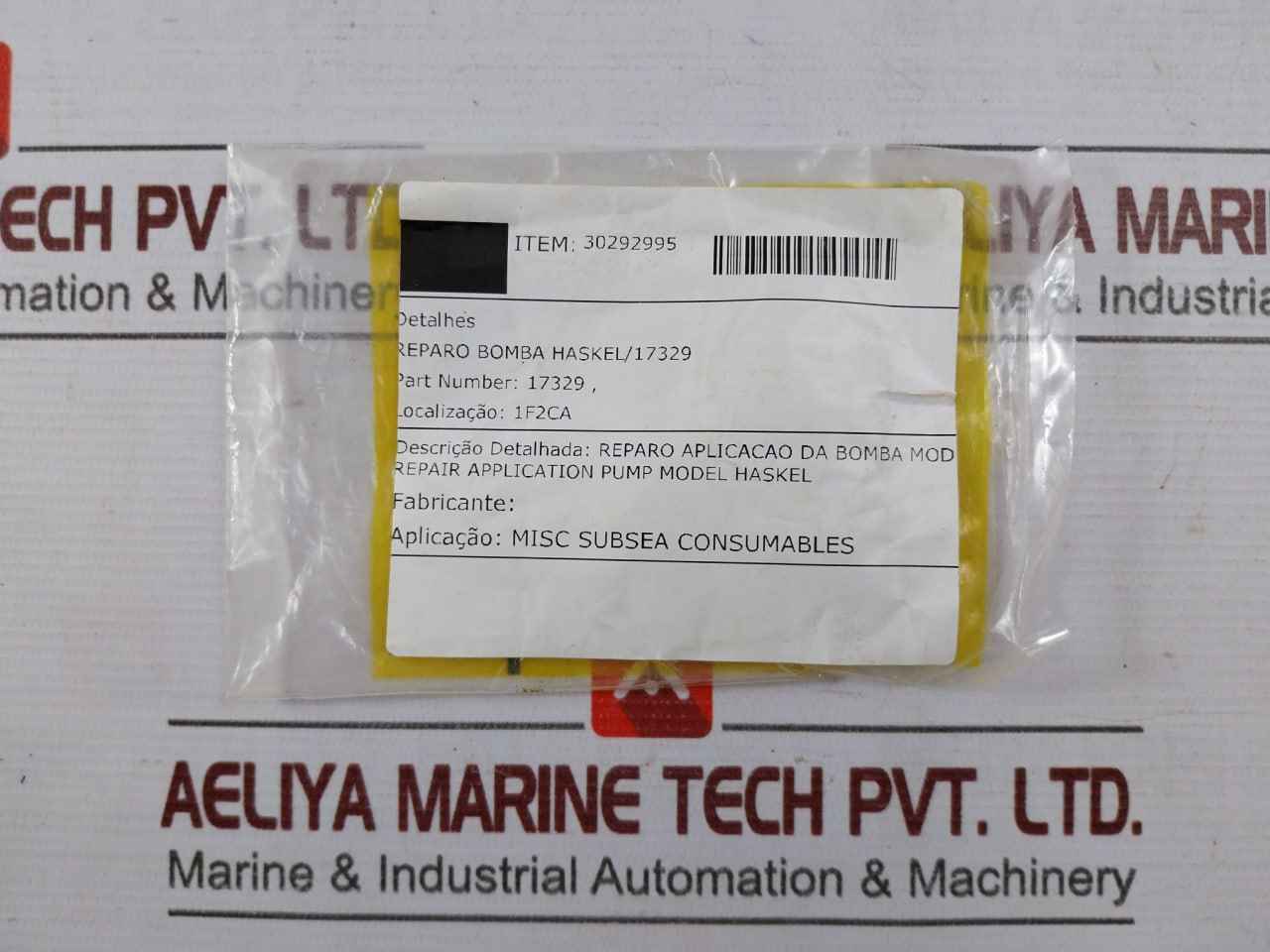 Haskel 17329 Air Cycling Seal Kit 30292995
