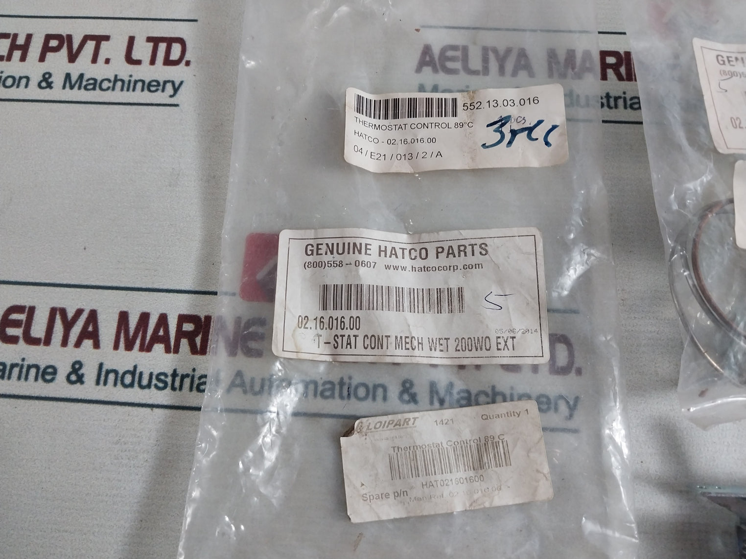 Hatco 02.16.016.00 Thermostat Control T-stat Cont Mech Wet Wet 200Wo Ext 89°C