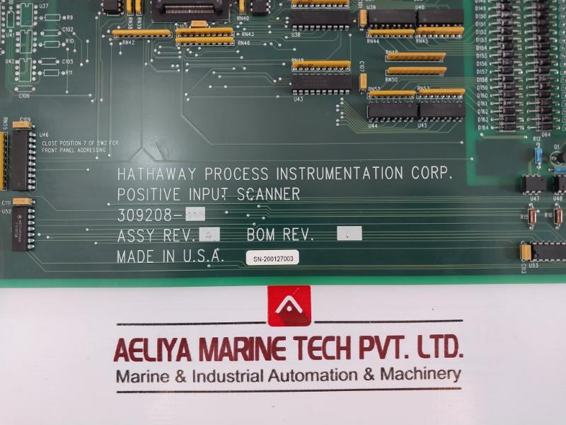 Hathaway Process 309208-002 Positive Input Scanner Assy Rev.a