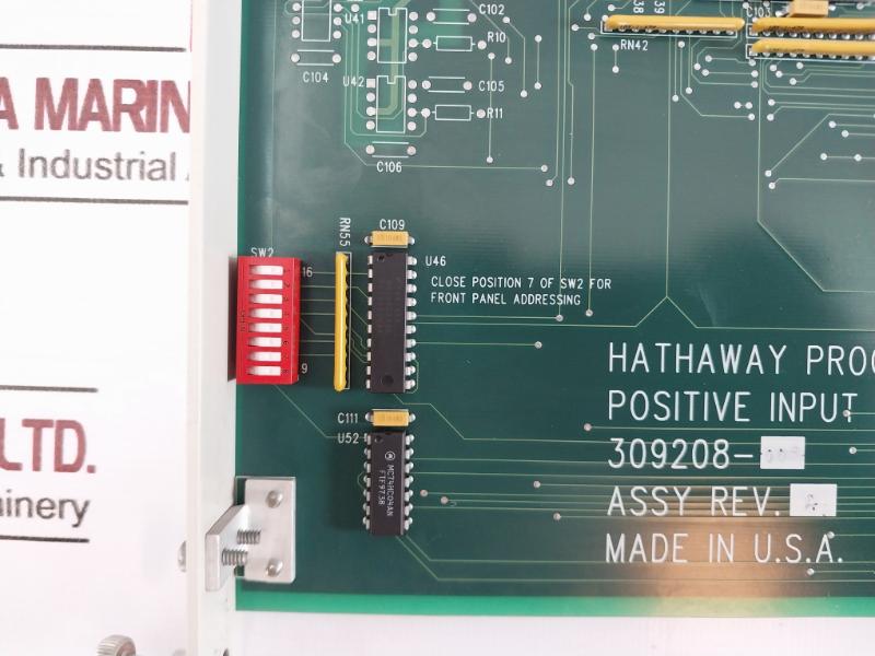 Hathaway Process 309208-002 Positive Input Scanner Assy Rev.a