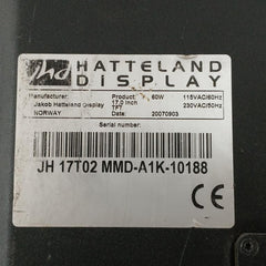 Hatteland Display Part No: Jh 17T02 Mmd-a1K-10188 Brand Jakob 115Vac/60Hz
