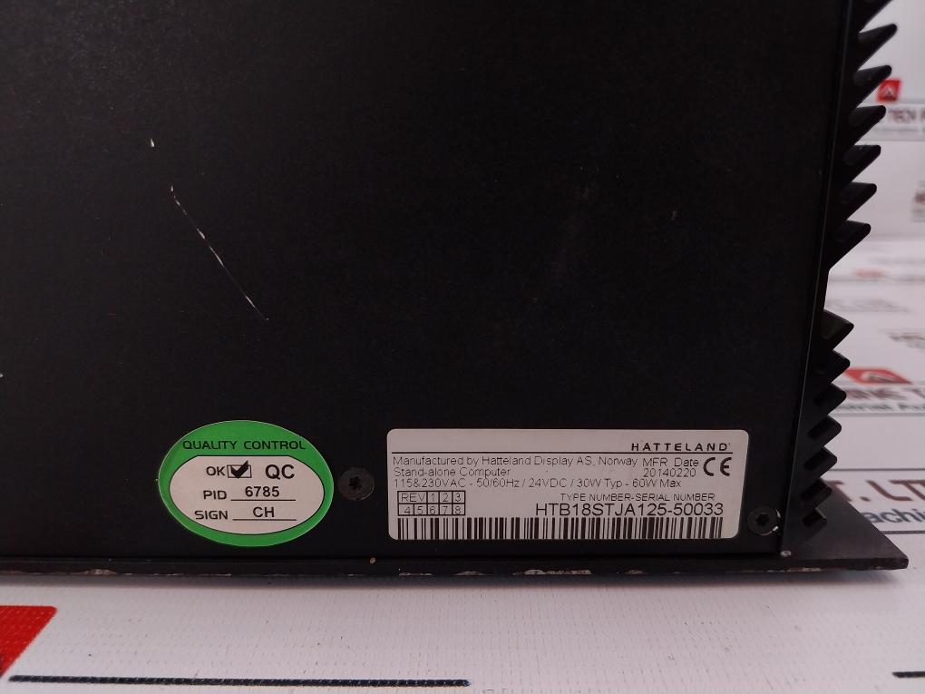 Hatteland Htb18Stja125-50033 Stand-alone Computer 24Vdc