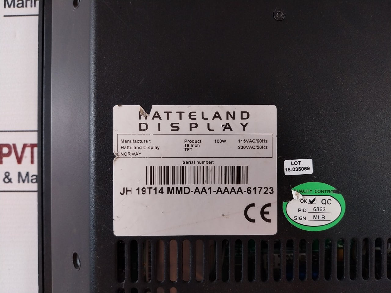 Hatteland Display Jh 19T14 Mmd-aa1-aaaa-61723 Multi Display