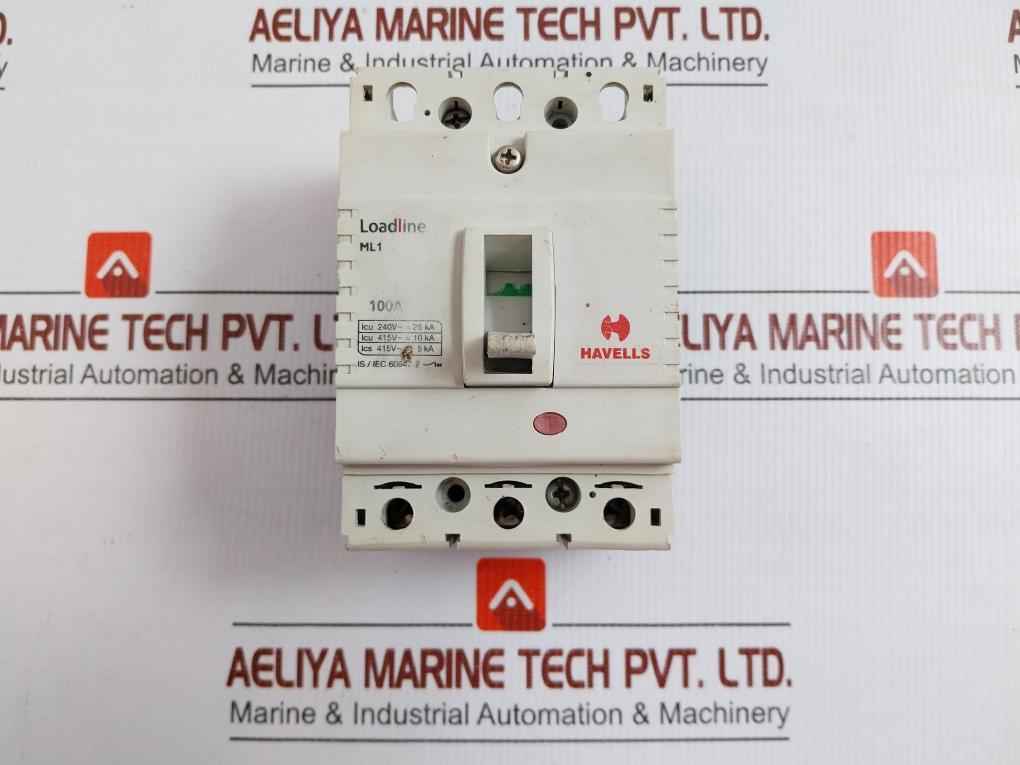 Havells Moulded Case Circuit Breaker 100A Ihlm1Aat0100