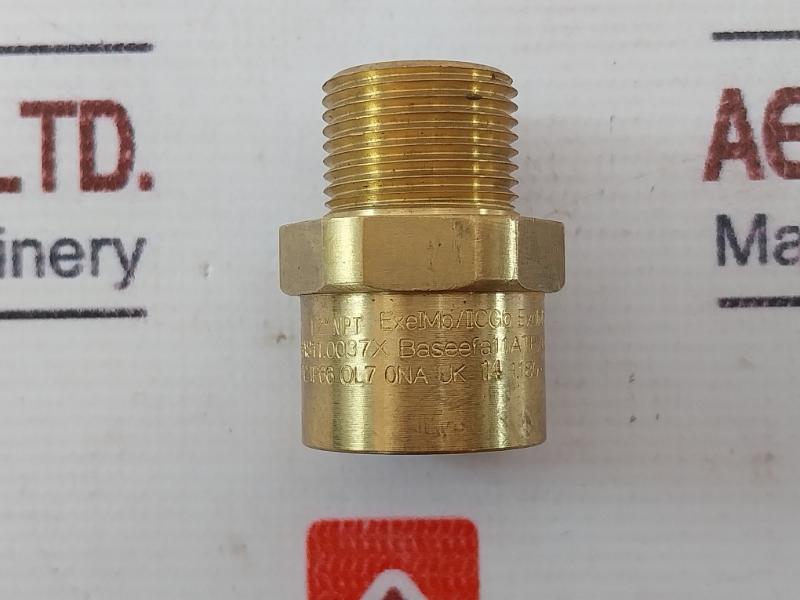 Lot of 2X Hawke 476/1A/M20/1/2NPT Cable Gland M20 Male x 1/2in Adapter