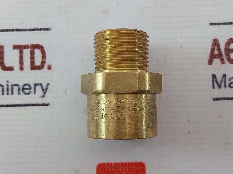 Lot of 2X Hawke 476/1A/M20/1/2NPT Cable Gland M20 Male x 1/2in Adapter