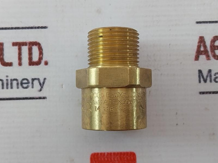 Lot of 2X Hawke 476/1A/M20/1/2NPT Cable Gland M20 Male x 1/2in Adapter