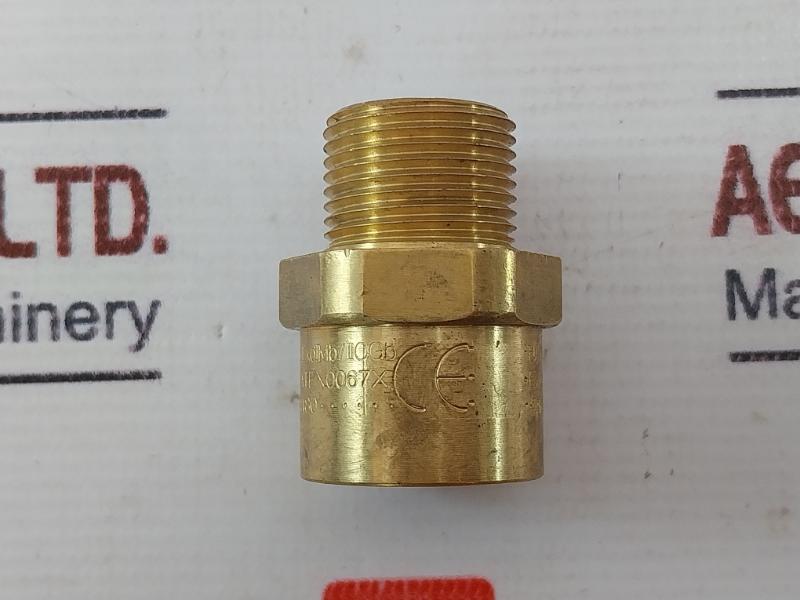 Lot of 2X Hawke 476/1A/M20/1/2NPT Cable Gland M20 Male x 1/2in Adapter