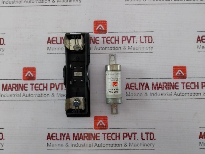 Hawker Cm63F Fuse Holder Bs88-2-1988 63Amp 660V Ac W/ Ge Tis40 Hrc Fuse Link