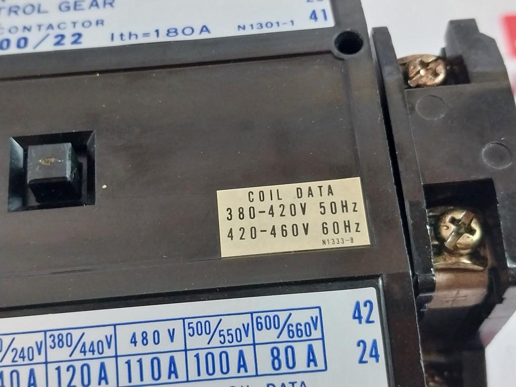 Hawker Siddeley Hi-b100/22 Ac Contactor Brook Control Gear 180A N1301-1