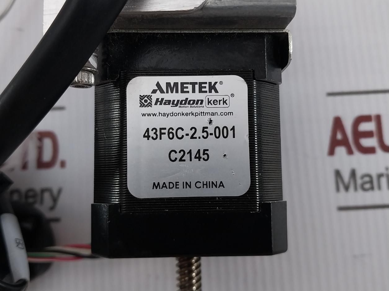 Haydon Kerk 43F6C-2.5-001 Stepper Linear Actuator W/ Injector Assy Wat270563