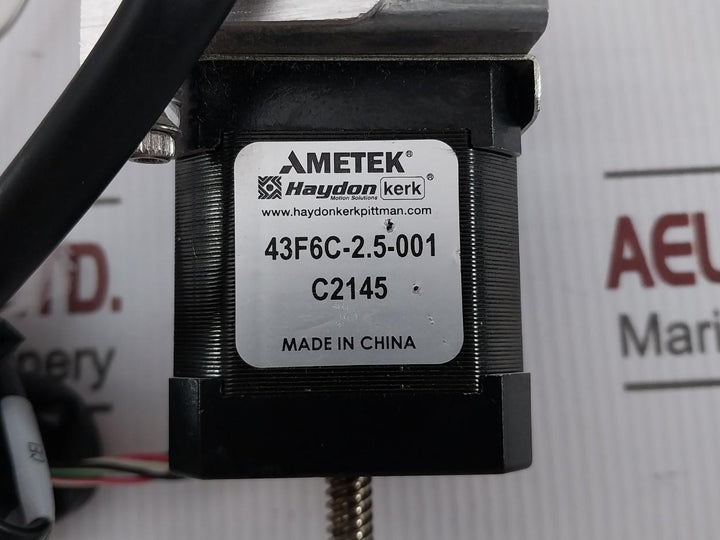 Haydon Kerk 43F6C-2.5-001 Stepper Linear Actuator W/ Injector Assy Wat270563