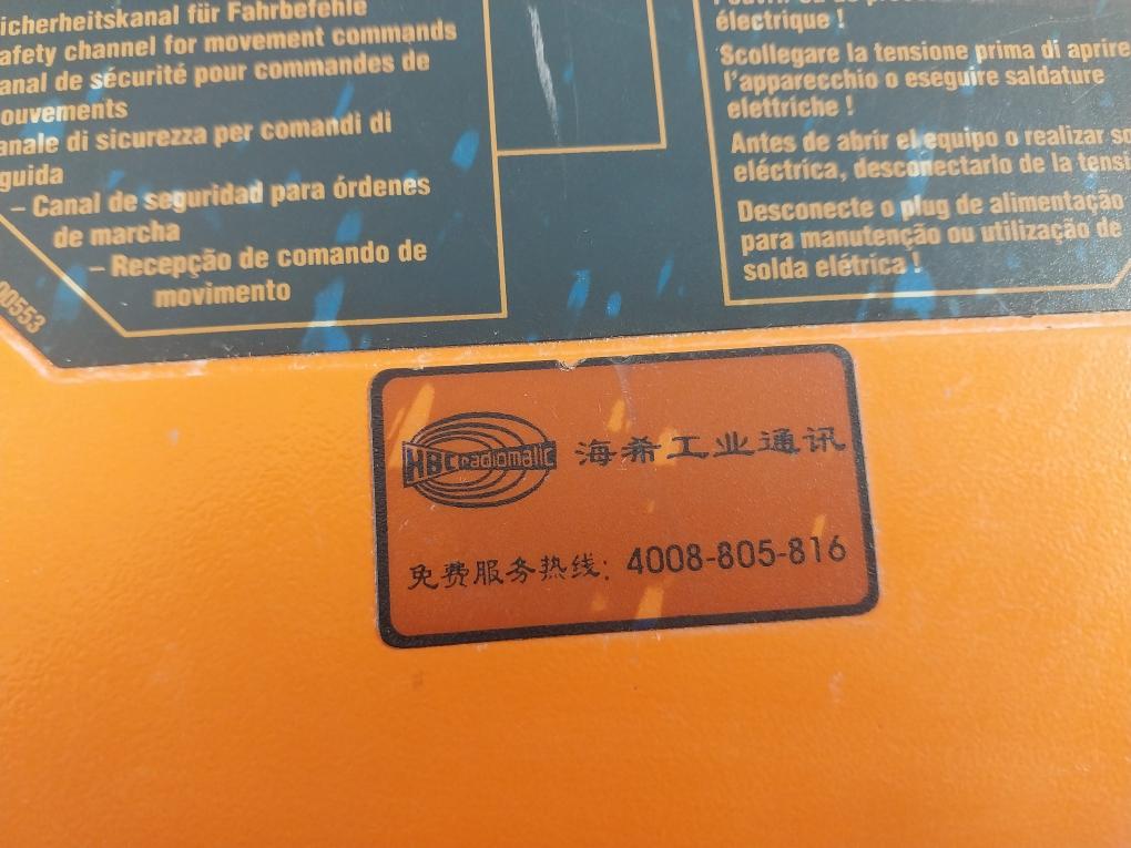 Hbc-radiomatic Fse 736 Crane Radio Hbc Remote Control 50/60Hz