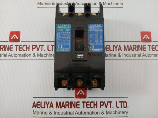 Hbe-103N Molded Case Circuit Breaker Hyundai 3P 50/60Hz