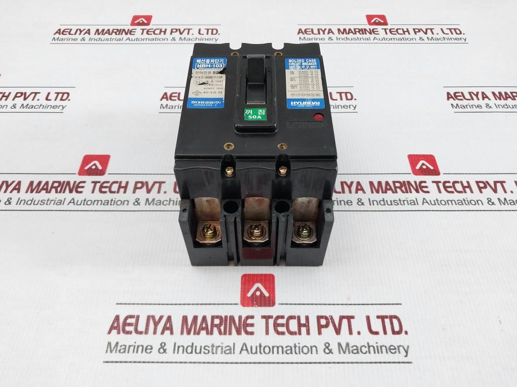 Hbh-103 Hyundai 660V 50A Molded Case Circuit Breaker