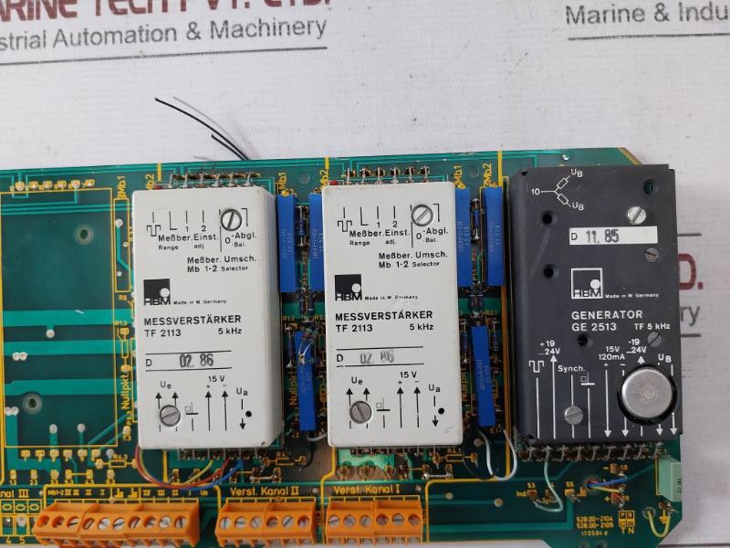Hbm Ge 2513 Generator Pcb Board 15V 120Ma 525.13-2121 130584G Lu180584E