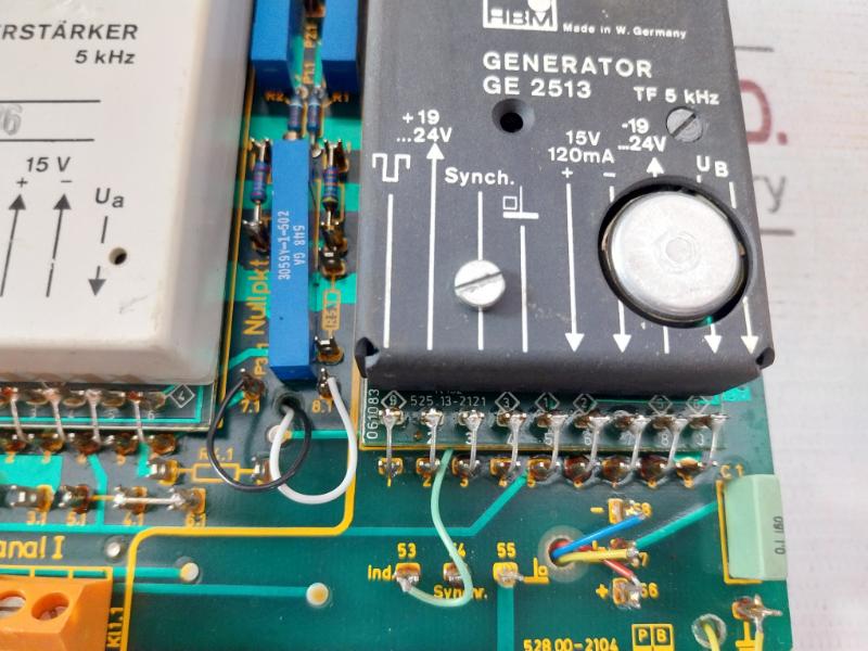 Hbm Ge 2513 Generator Pcb Board 15V 120Ma 525.13-2121 130584G Lu180584E