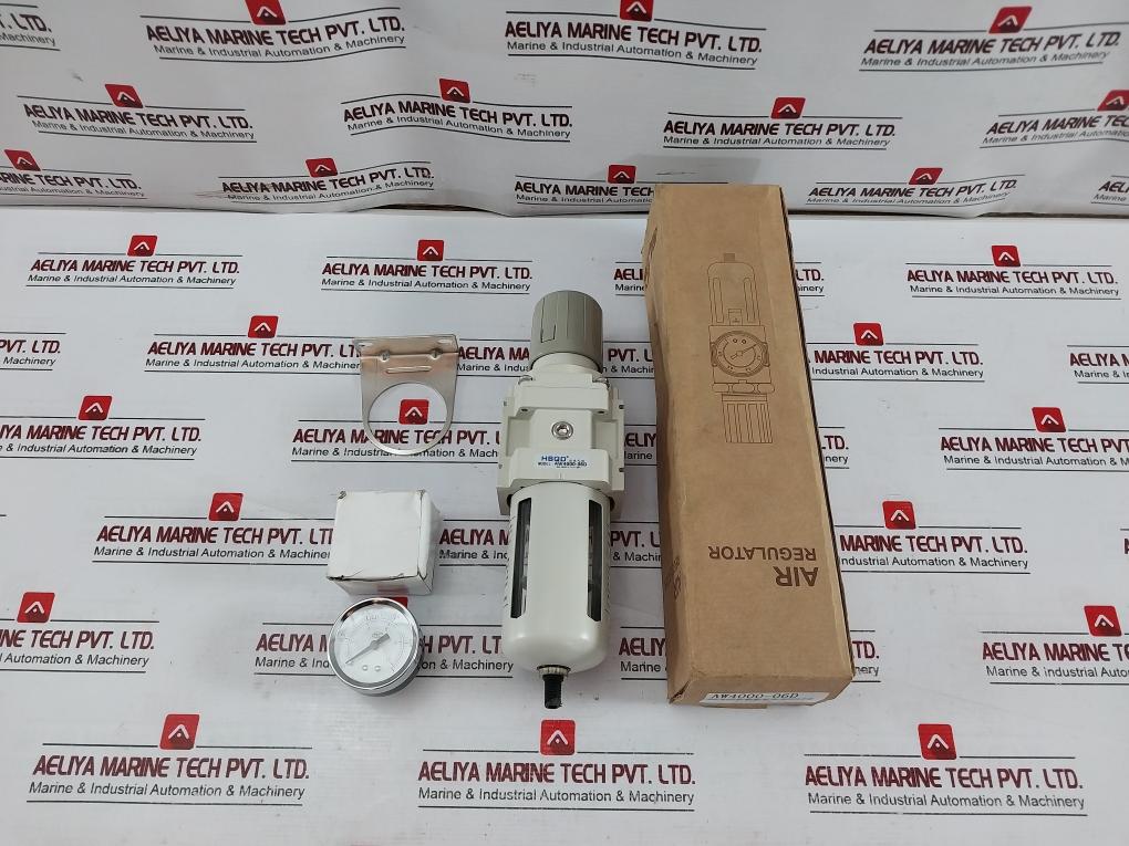 Hbqd Aw4000-06D Air Filter Regulator 145Psi 0.15-0.8Mpa 1.0Mpa