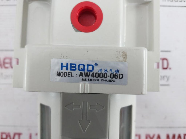 HBQD AW4000-06D Air Filter Regulator 145PSI 0.15-0.8MPA 60C