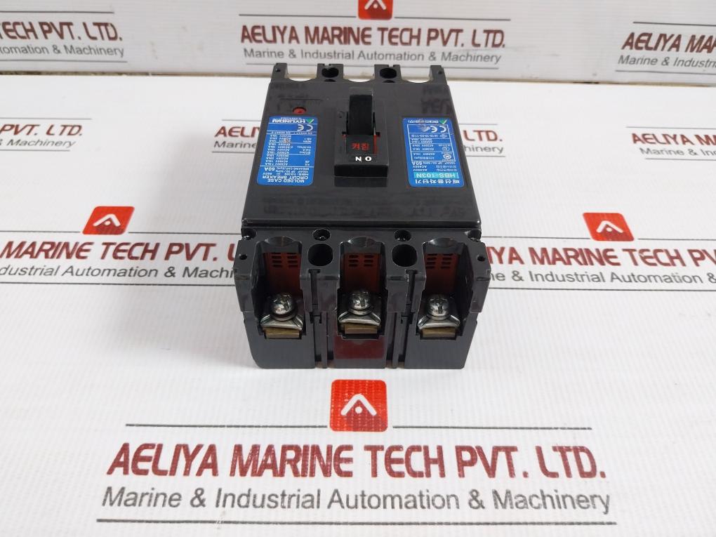 Hbs-103N Molded Case Circuit Breaker 100Af 3P 50/60Hz Hyundai