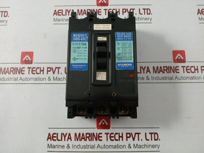 Hbs-63C Hyundai 3-pole Molded Case Circuit Breaker 15A