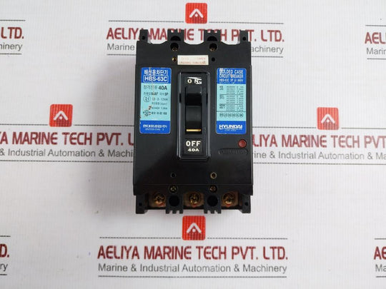 Hbs-63C Hyundai 3P Molded Case Circuit Breaker 660V