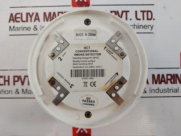 Hct 610201-0002 Conventional Smoke Detector 610201-0002 Ver: 5.2