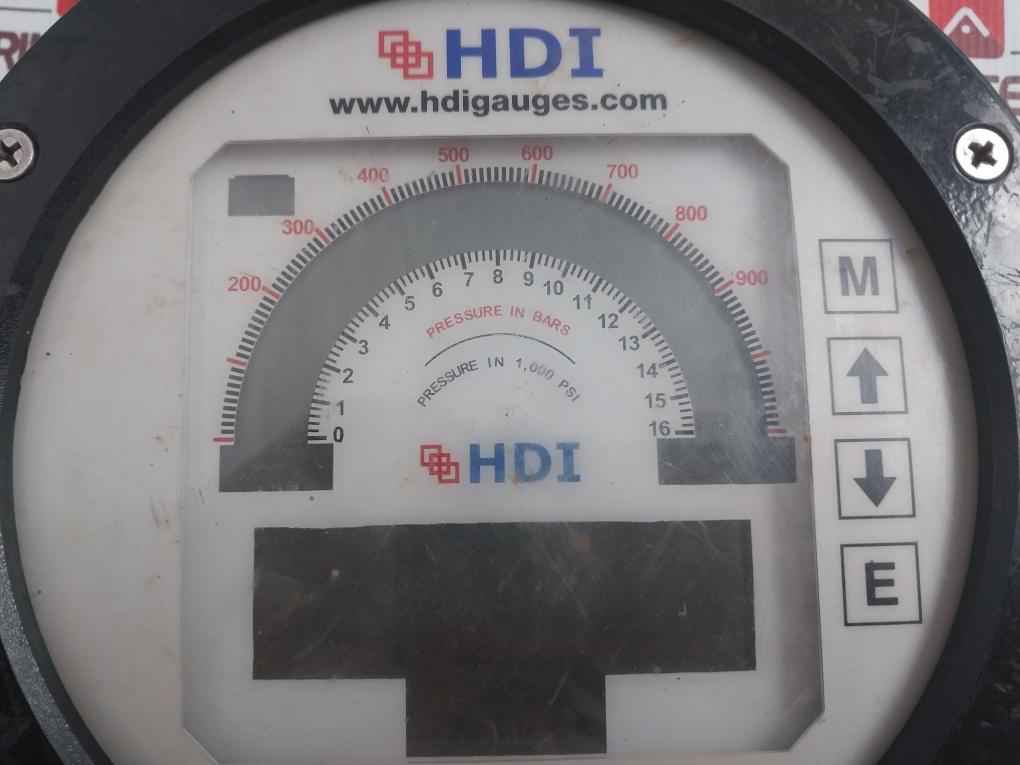 Hdi 20s7a1000000000aa Pressure Gauge 0–900/1100 Bar