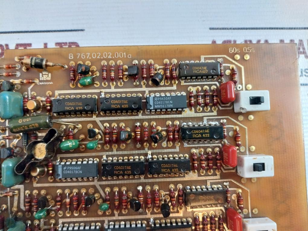 Hdw Elektronik A 767.02.02.001A Printed Circuit Board B 767.02.02.001A