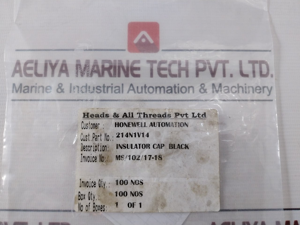 Heads & All Threads 214N1V14 Black Insulator Cap