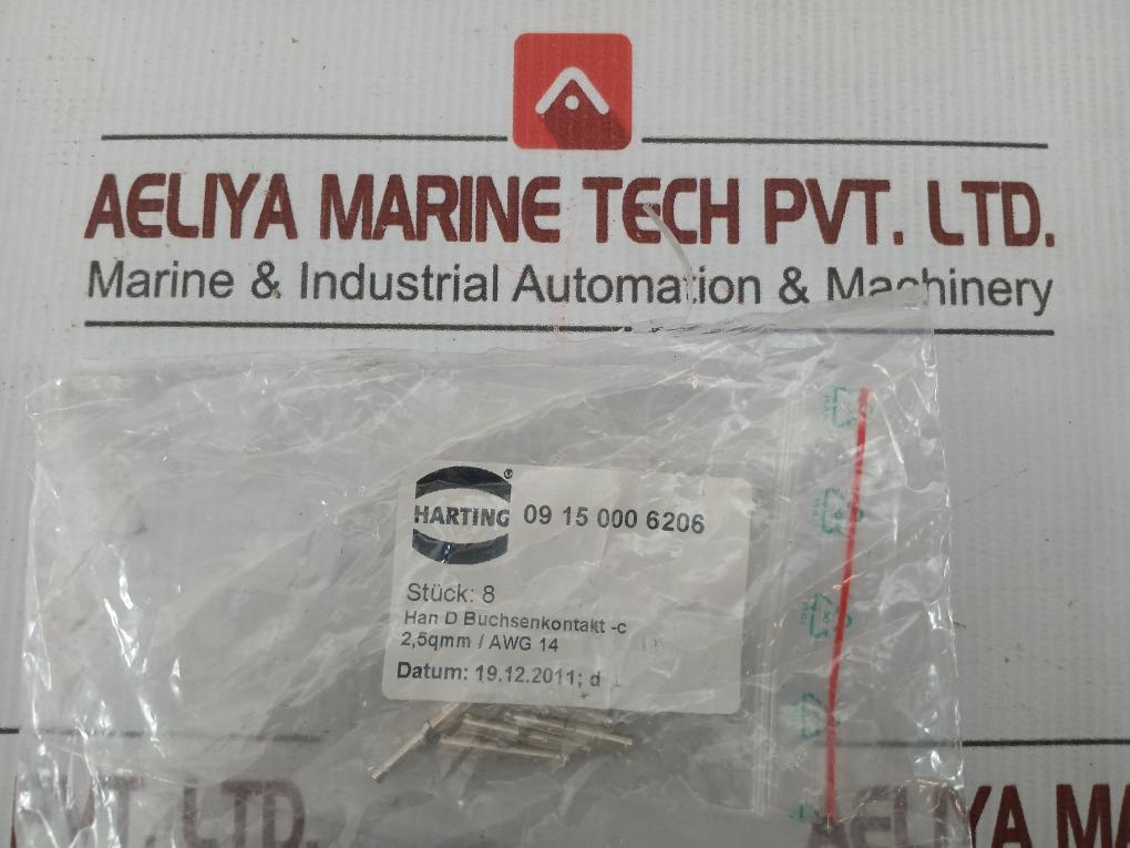 Heavy Duty Socket Contact Connector 6104401 182000 Harting