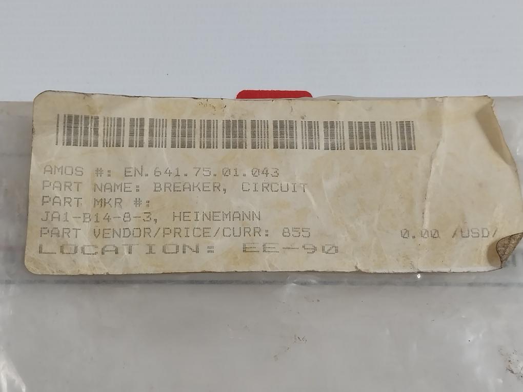 Heinemann Ja1-b14 Circuit Breaker 212290