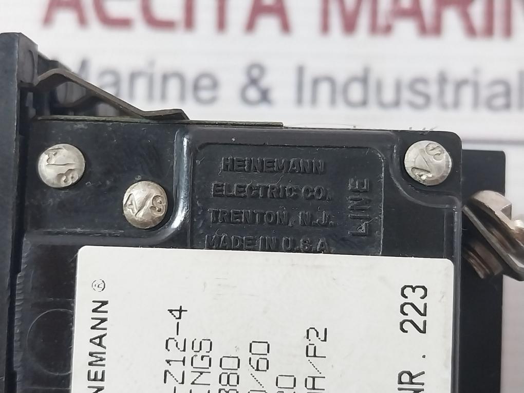 Heinemann Jb3S-z12-4 Circuit Breaker 3Hab6988-1 415V 50/60Hz 20Amp