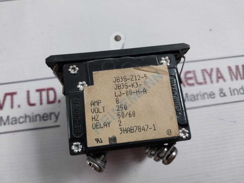Heinemann Jb3S-z12-5 Circuit Breaker 250V 3Hab7847-1 1500A/P2