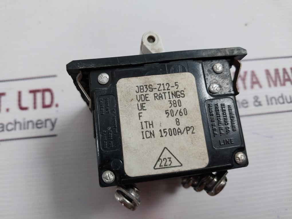 Heinemann Jb3S-z12-5 Circuit Breaker 250V 3Hab7847-1 1500A/P2