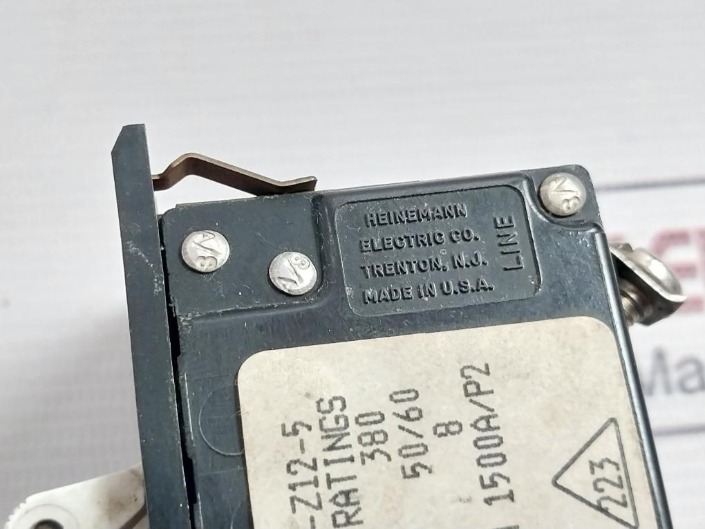 Heinemann Jb3S-z12-5 Circuit Breaker 250V 3Hab7847-1 1500A/P2