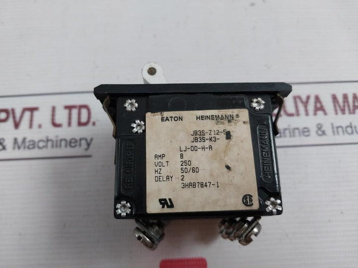 Heinemann Jb3S-z12-5 Circuit Breaker 3Hab7847-1 250V Icn 1500A/P2
