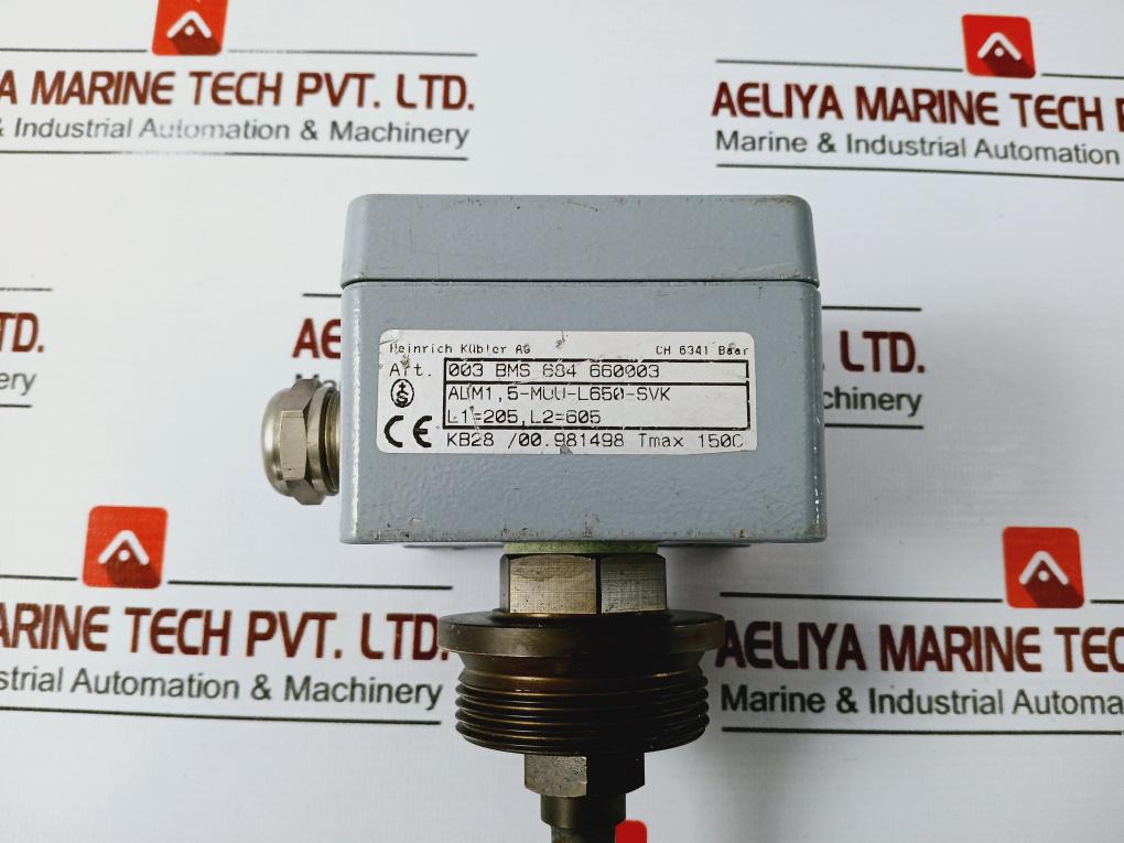 Heinrich Kubler Ch 6341 Baar Magnetic Level Float Switch 150c