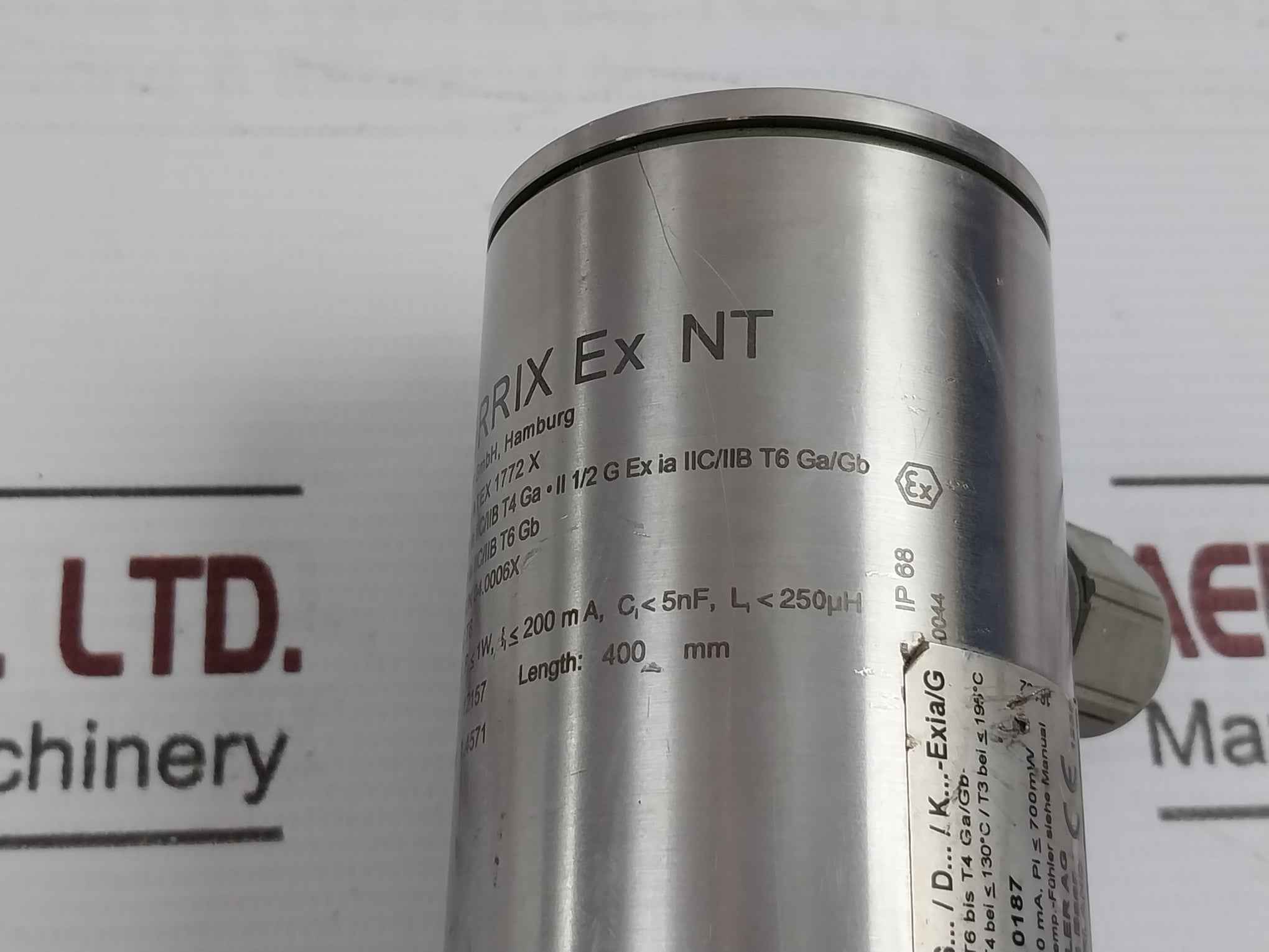 Heinrich Kubler Ren-20887/1 Temperature Sensor 0/40 Bar Ip68 30V 1W 200 Ma