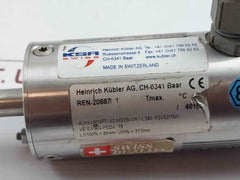 Heinrich Kubler Ren-20887/1 Temperature Sensor 0/40 Bar Ip68 30V 1W 200 Ma