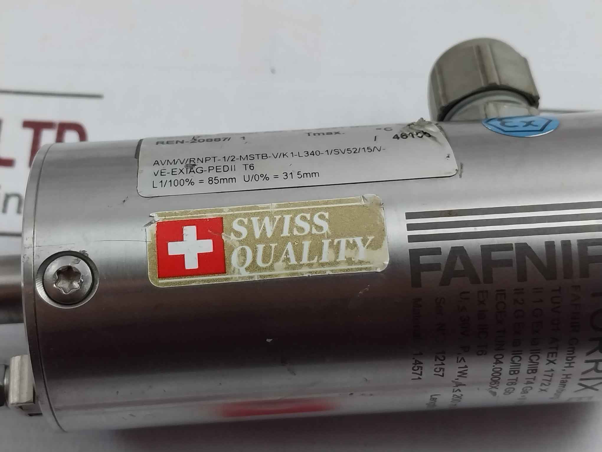 Heinrich Kubler Ren-20887/1 Temperature Sensor 0/40 Bar Ip68 30V 1W 200 Ma