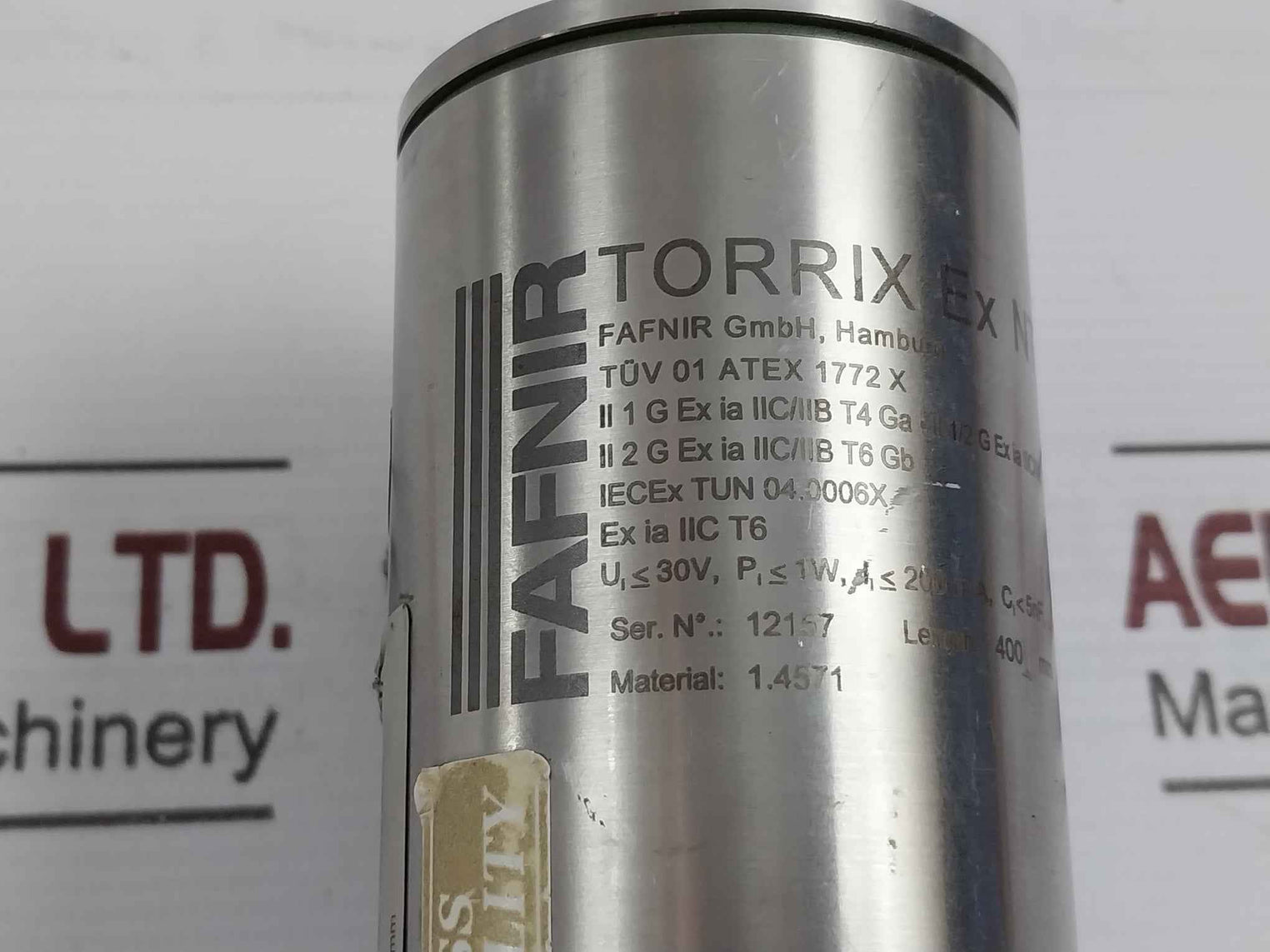 Heinrich Kubler Ren-20887/1 Temperature Sensor 0/40 Bar Ip68 30V 1W 200 Ma