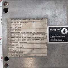 Heinzmann DC901-03 04.0.34 Control Unit