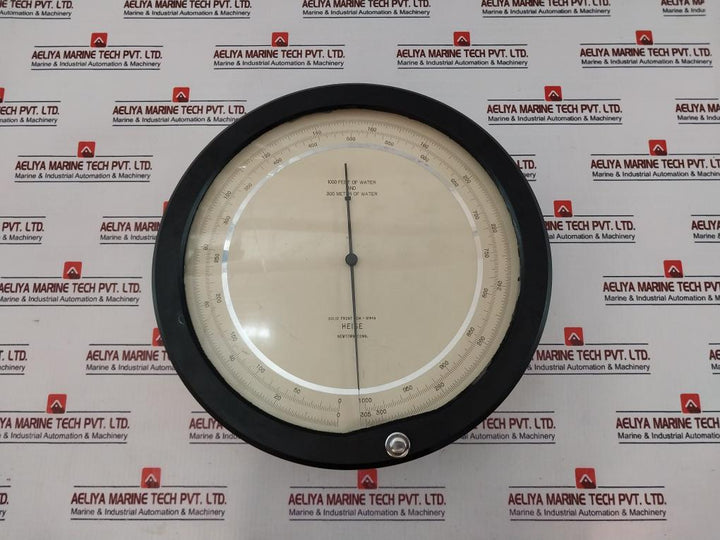 Heise 0-1000 Dial Pressure Measuring Gauge Solid Front Cm-31849 1000 Feet / 305 Meter Of Water