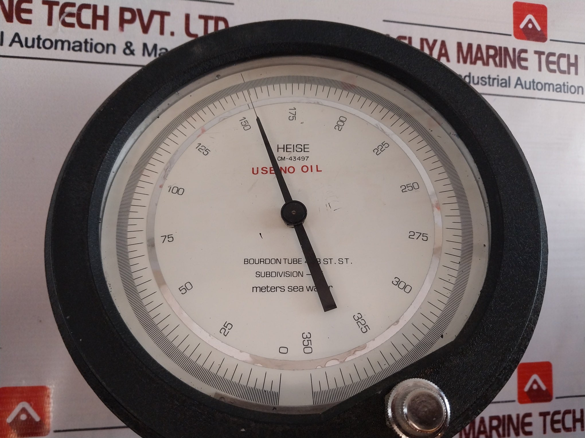 Heise Cm-43497 Pressure Gauge 0-350 Meters
