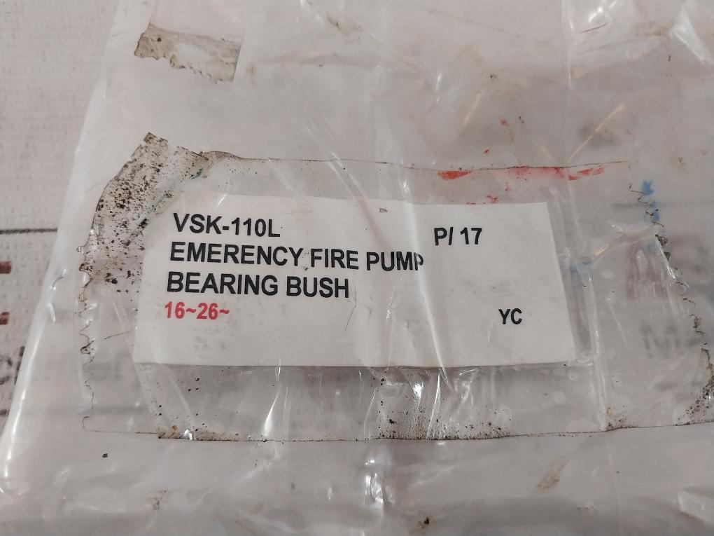 Heishin Vsk-110L Emergency Fire Pump, Bearing Bush 16-26 P/17