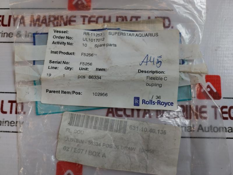 Helical Acrm075-6Mm-6Mm Flexible Coupling For Propulsion System 631.10.40.136