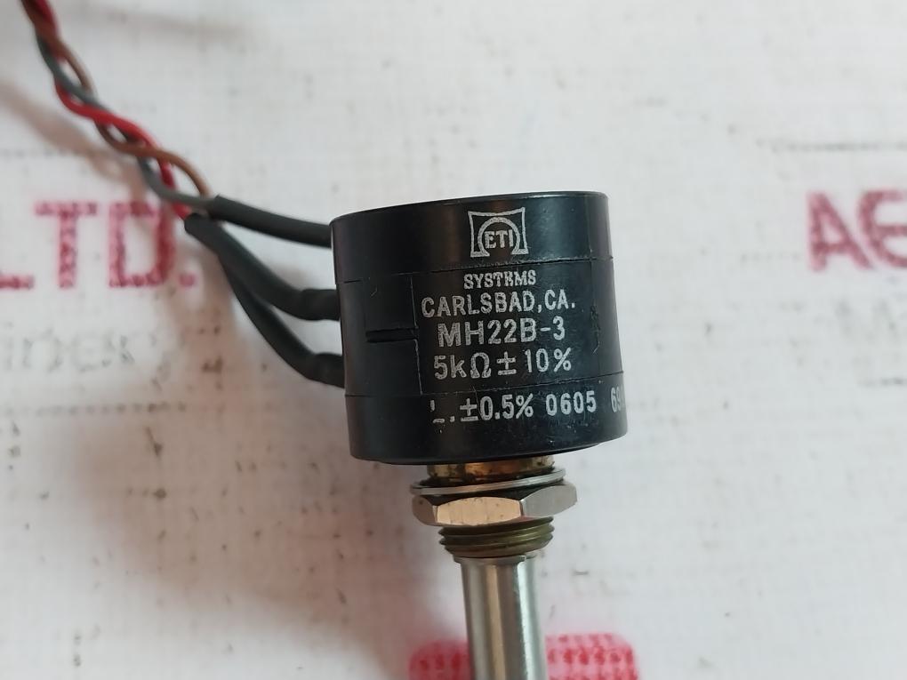 Helicalohm Mh22B-3 Pot 5K 3-turn 1W Precision Potentiometer Rev J3